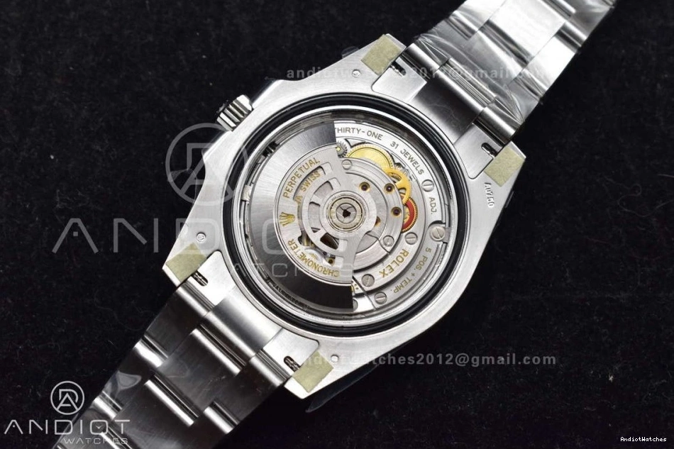 Factory VR3285 Gold Best 1:1 Weight Blue Edition Master GMT Gain 126719 Bracelet 866 BLRO CHS Dial RelaxedFit Oyster II on 0518